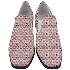 Graphic Seamless Pattern Pig Slip On Heel Loafers by Pakrebo