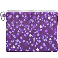 Textile Cross Pattern Square Canvas Cosmetic Bag (xxxl)