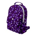 Textile Cross Pattern Square Flap Pocket Backpack (Large) View1