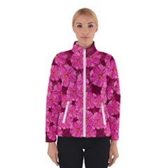 Cherry Blossoms Floral Design Winter Jacket by Pakrebo