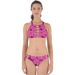 Cherry Blossoms Floral Design Perfectly Cut Out Bikini Set by Pakrebo