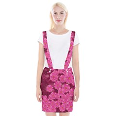 Cherry Blossoms Floral Design Braces Suspender Skirt by Pakrebo