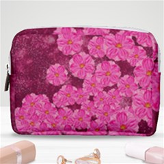 Cherry Blossoms Floral Design Make Up Pouch (medium)