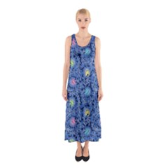 Floral Design Asia Seamless Pattern Sleeveless Maxi Dress by Pakrebo