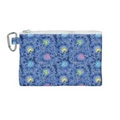 Floral Design Asia Seamless Pattern Canvas Cosmetic Bag (medium)