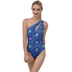 Floral Design Asia Seamless Pattern To One Side Swimsuit