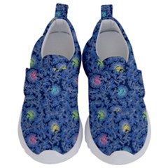 Floral Design Asia Seamless Pattern Kids  Velcro No Lace Shoes