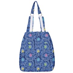 Floral Design Asia Seamless Pattern Center Zip Backpack