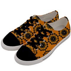 Abstract Template Flower Men s Low Top Canvas Sneakers by Pakrebo