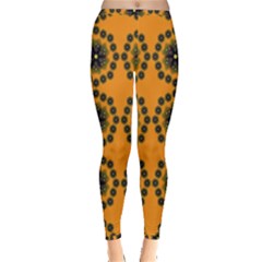 Abstract Template Flower Inside Out Leggings