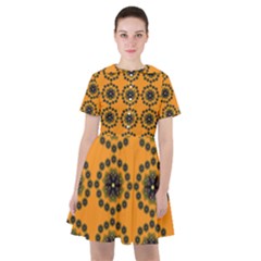 Abstract Template Flower Sailor Dress