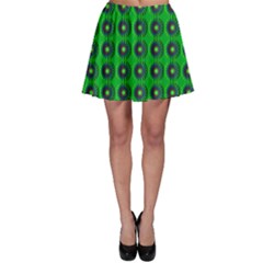 Texture Stucco Graphics Flower Skater Skirt by Pakrebo