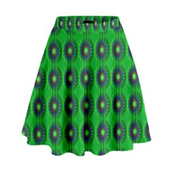 Texture Stucco Graphics Flower High Waist Skirt by Pakrebo