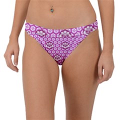 Paulownia Flowers Japanese Style Band Bikini Bottom