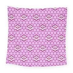 Paulownia Flowers Japanese Style Square Tapestry (large)