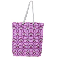 Paulownia Flowers Japanese Style Full Print Rope Handle Tote (large) by Pakrebo