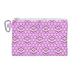 Paulownia Flowers Japanese Style Canvas Cosmetic Bag (large)