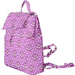 Paulownia Flowers Japanese Style Buckle Everyday Backpack