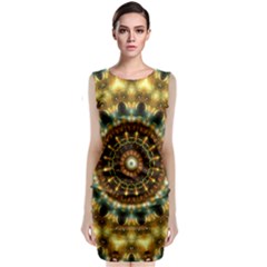 Pattern Abstract Background Art Sleeveless Velvet Midi Dress