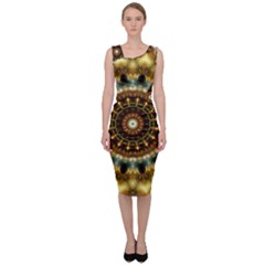 Pattern Abstract Background Art Sleeveless Pencil Dress