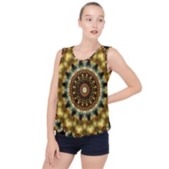 Pattern Abstract Background Art Bubble Hem Chiffon Tank Top