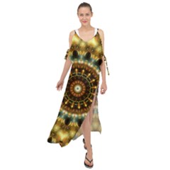 Pattern Abstract Background Art Maxi Chiffon Cover Up Dress