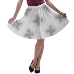 Seamless Pattern Pattern Bubble Wrap A-line Skater Skirt by Pakrebo