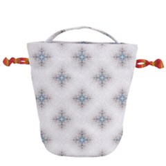 Seamless Pattern Pattern Bubble Wrap Drawstring Bucket Bag