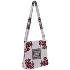 Ornament Pattern Background Design Zipper Messenger Bag