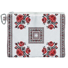 Ornament Pattern Background Design Canvas Cosmetic Bag (xxl)