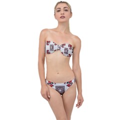 Ornament Pattern Background Design Classic Bandeau Bikini Set