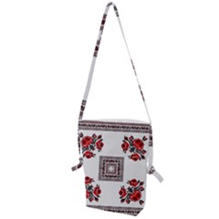 Ornament Pattern Background Design Folding Shoulder Bag