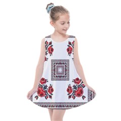 Ornament Pattern Background Design Kids  Summer Dress