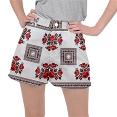 Ornament Pattern Background Design Stretch Ripstop Shorts