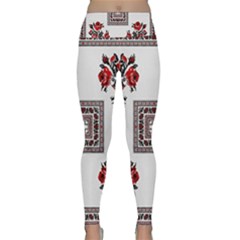 Ornament Pattern Background Design Lightweight Velour Classic Yoga Leggings