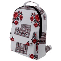 Ornament Pattern Background Design Flap Pocket Backpack (small)