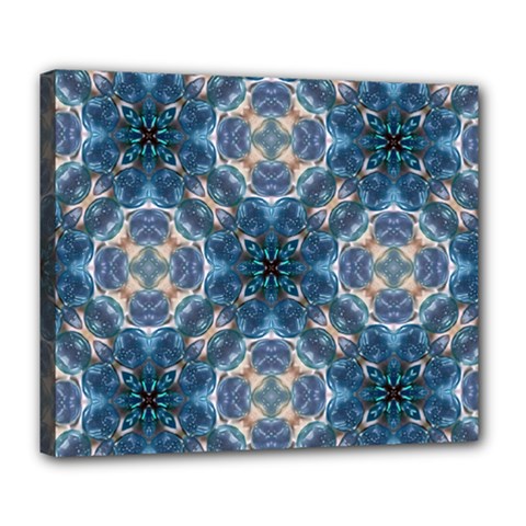 Graphic Pattern Bubble Wrap Bubbles Deluxe Canvas 24  X 20  (stretched) by Pakrebo