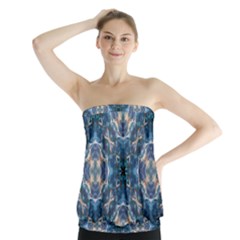 Graphic Pattern Bubble Wrap Bubbles Strapless Top by Pakrebo