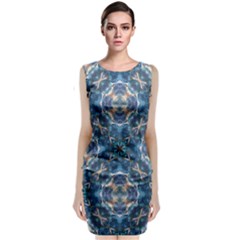 Graphic Pattern Bubble Wrap Bubbles Sleeveless Velvet Midi Dress by Pakrebo