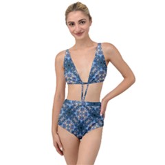 Graphic Pattern Bubble Wrap Bubbles Tied Up Two Piece Swimsuit