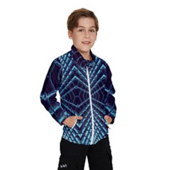 Sci Fi Texture Futuristic Design Windbreaker (kids) by Pakrebo