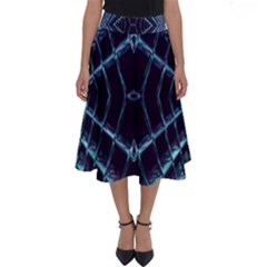 Sci Fi Texture Futuristic Design Perfect Length Midi Skirt by Pakrebo