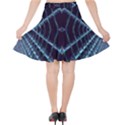 Sci Fi Texture Futuristic Design Velvet High Waist Skirt View2