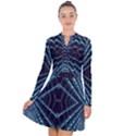 Sci Fi Texture Futuristic Design Long Sleeve Panel Dress View1