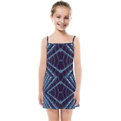 Sci Fi Texture Futuristic Design Kids  Summer Sun Dress