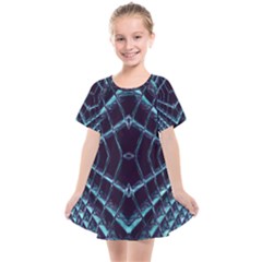 Sci Fi Texture Futuristic Design Kids  Smock Dress