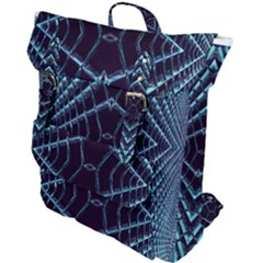 Sci Fi Texture Futuristic Design Buckle Up Backpack