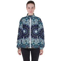 Pattern Abstract Background Art High Neck Windbreaker (women) by Pakrebo