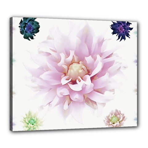 Abstract Transparent Image Flower Canvas 24  X 20  (stretched) by Pakrebo