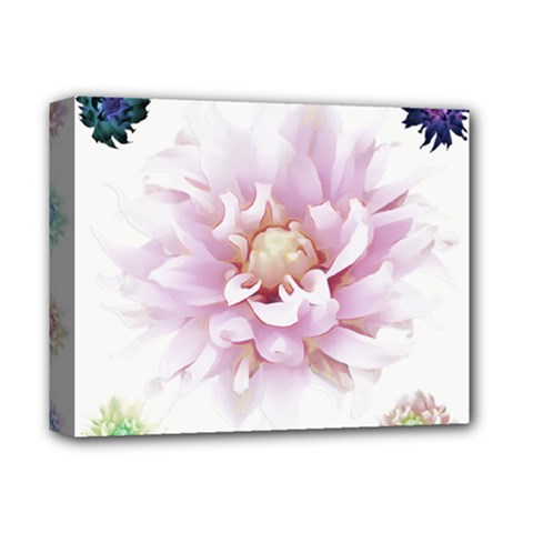 Abstract Transparent Image Flower Deluxe Canvas 14  X 11  (stretched) by Pakrebo